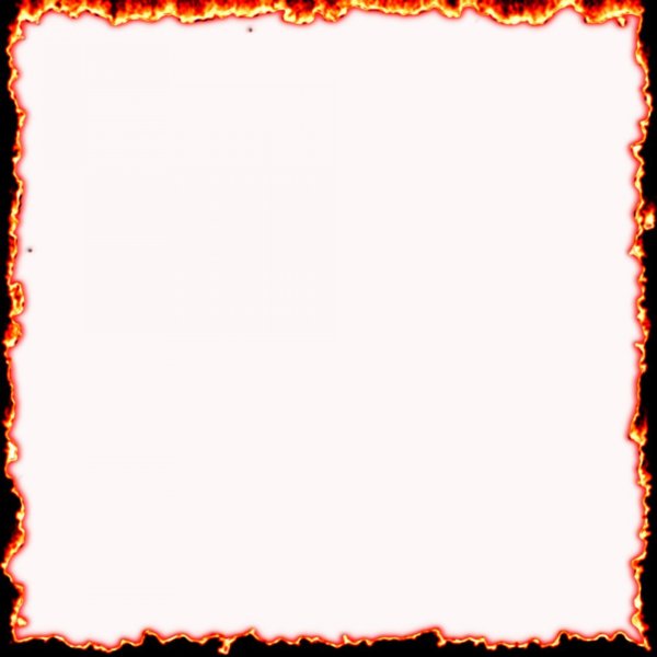 Рамка огонь на прозрачном фоне