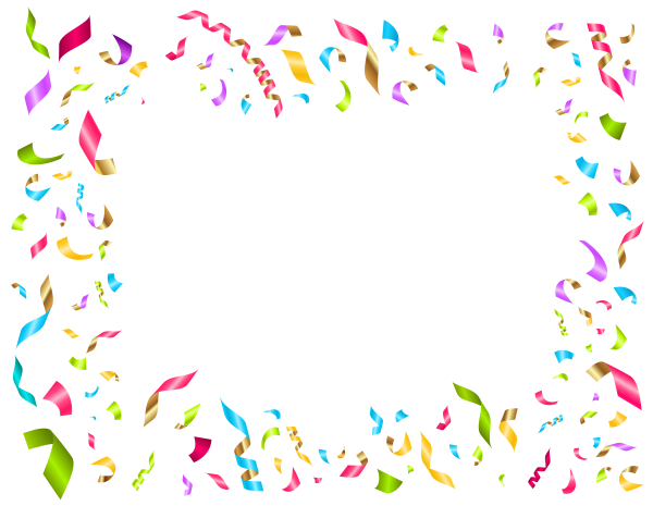 Рамка праздничная на прозрачном фоне