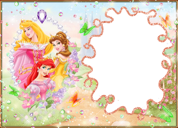 Детские фоторамки с принцессами