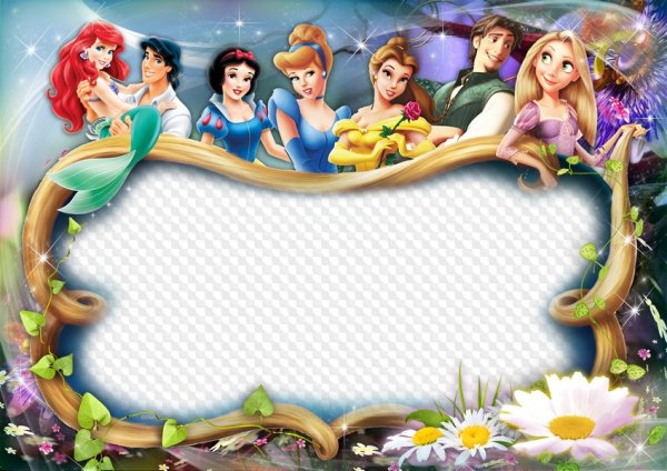 Дисней персонажи рамка