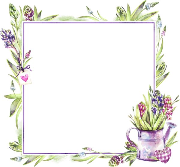 Рамка для текста Лаванда