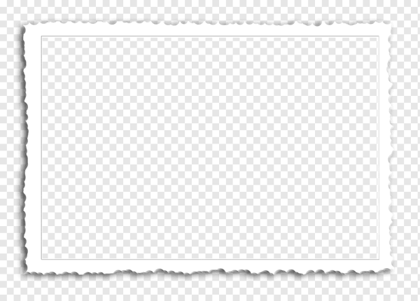 Белая рамка для фотошопа на прозрачном фоне
