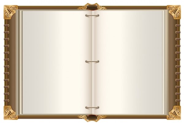 Рамка книга открытая страница