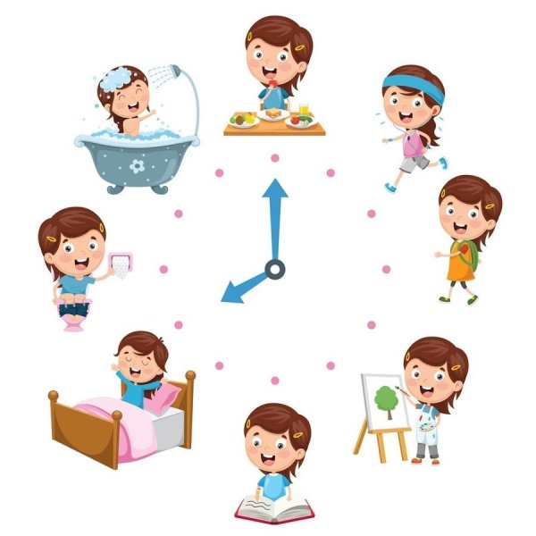 Пиктограммы для детей режим дня