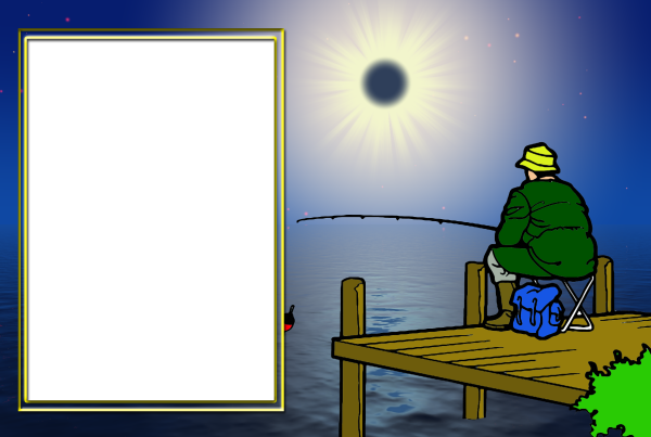 Рамка для фотографий рыбаку