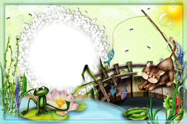 Рамка для фотошопа рыбалка