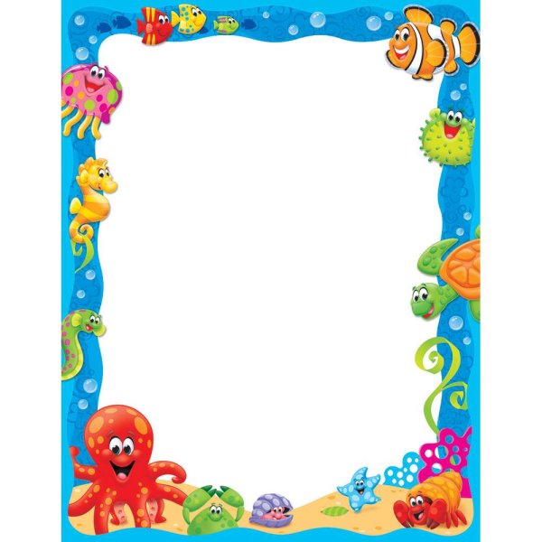 Рамка морская тема детская