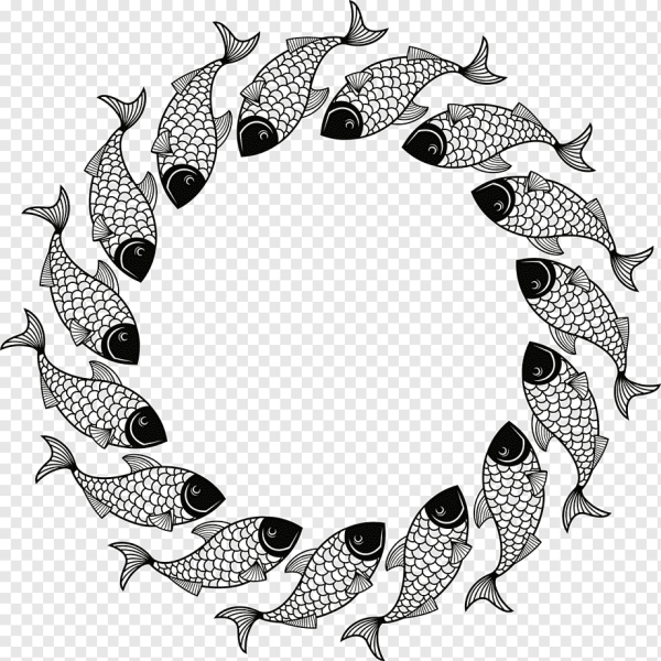 Рамка из рыб