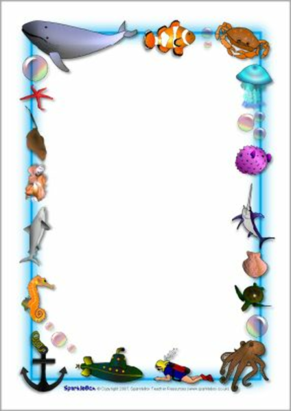 Рамка в морском стиле