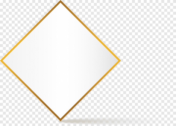 Золотой ромб на прозрачном фоне