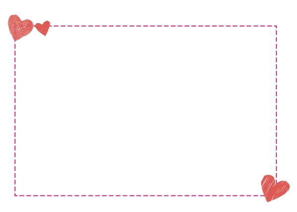 Рамочка для текста с сердечками