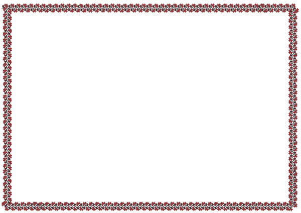 Тонкая рамка в народном стиле