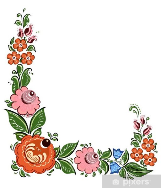 Рамка в русской росписи стиле