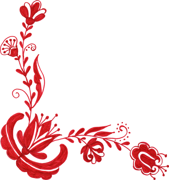 Народный узор на прозрачном фоне