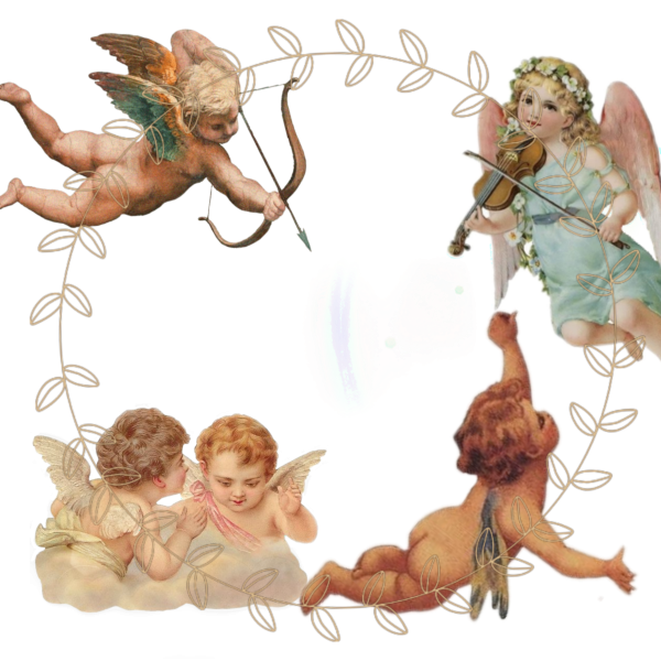 Ангелочки держат