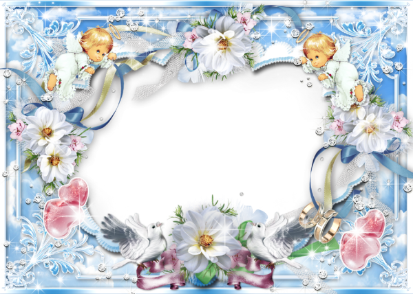 Рамки для фотошопа крестины