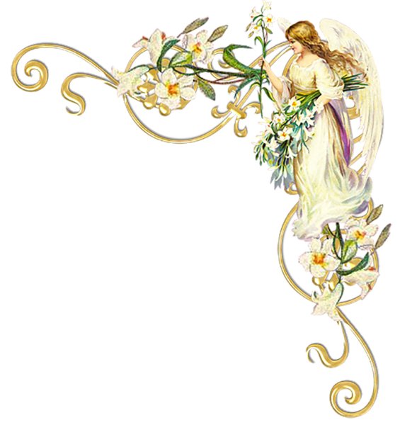 Винтажная угловая рамка