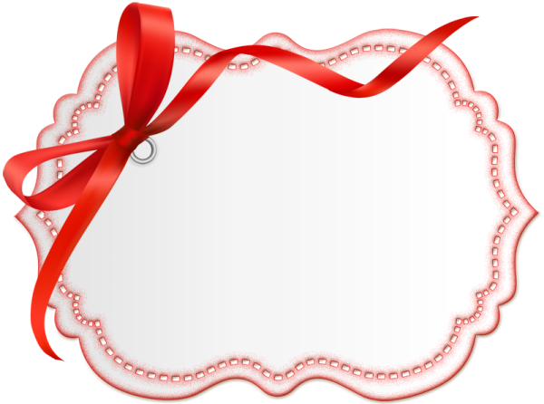 Красная рамка для надписи