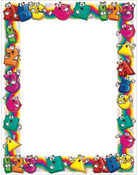 Рамки детские с буквами