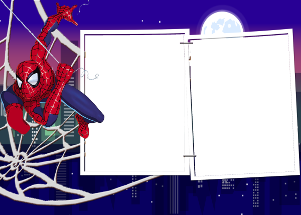 Рамка для мальчика человек паук