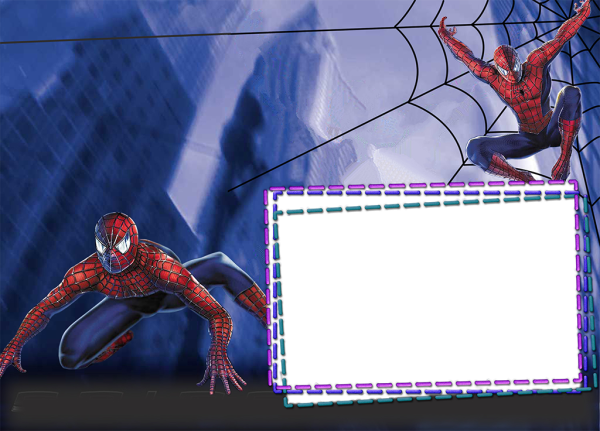 Рамка в стиле человек паук