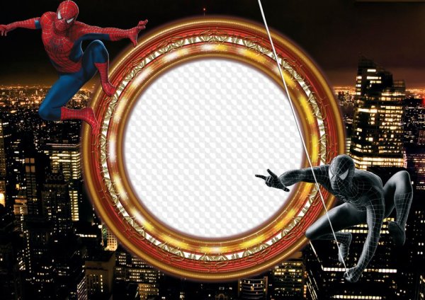 Рамка для мальчика человек паук