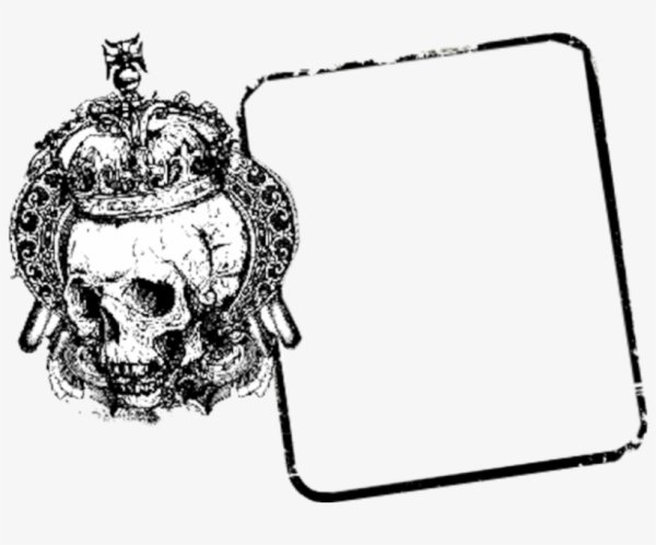 Рамка с черепами для фотошопа