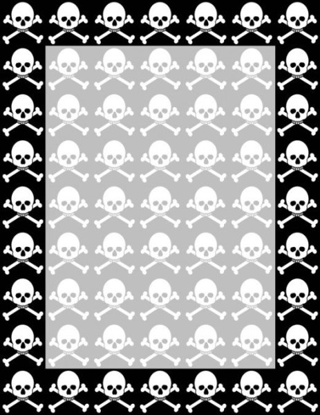 Рамка с черепами для фотошопа