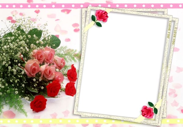 Рамка для открытки с днем рождения девушке