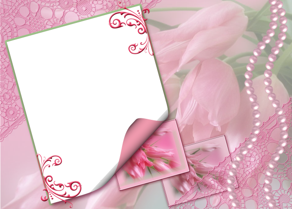 Фоторамка нежная для девушки