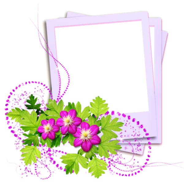 Квадратная рамка с цветами