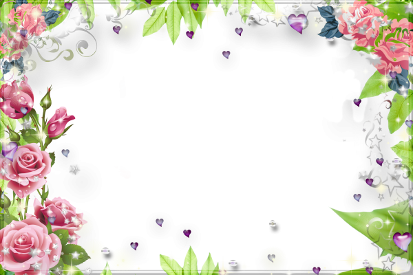 Цветочная рамка для текста