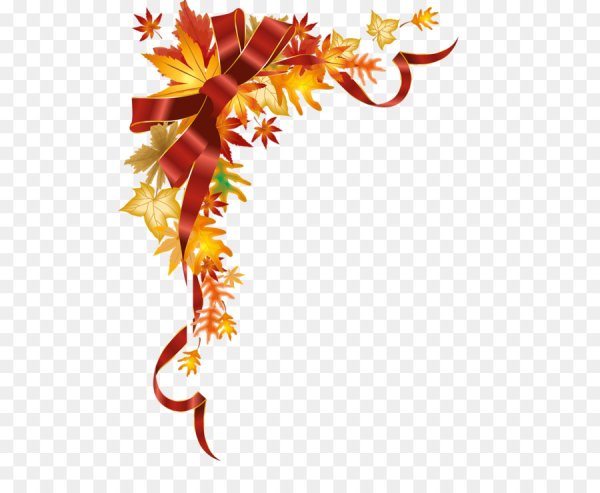 Осенняя рамка уголок