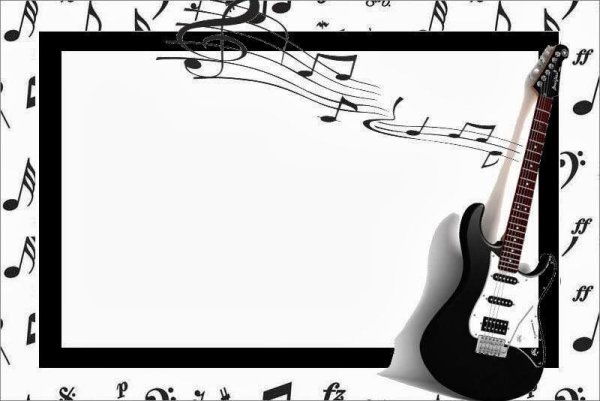 Рамка в музыкальном стиле