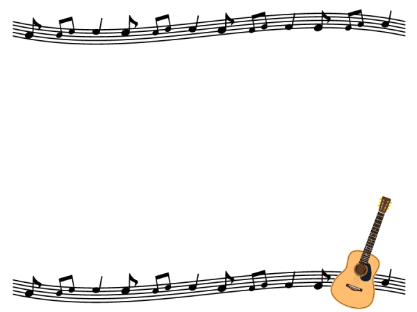 Рамки с гитарой для фотошопа