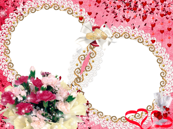 Рамки для фотошопа свадьба