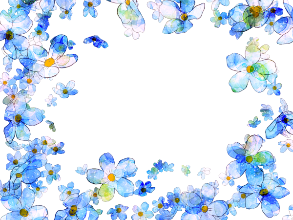 Рамочка с незабудками