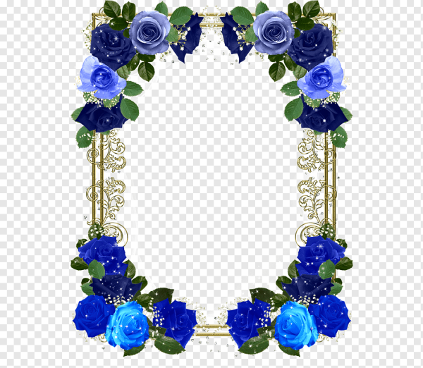 Красивые рамки синего цвета