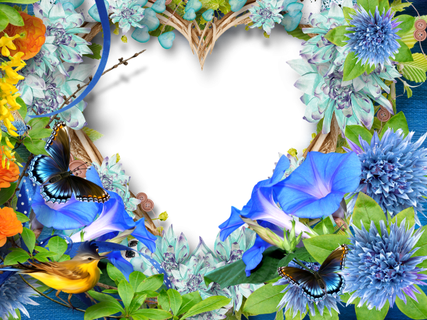 Цветочная фоторамка