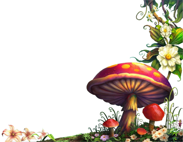Рамка грибочки