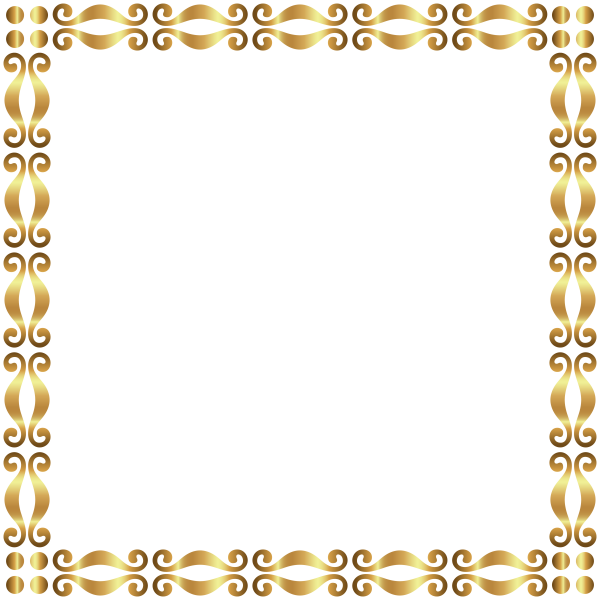 Рамка золото