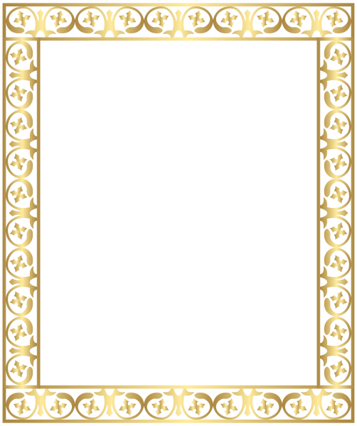 Золотая рамка орнамент