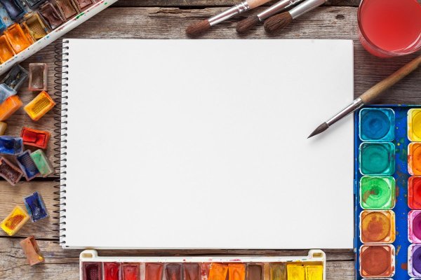 Рамка карандаши и Кисточки