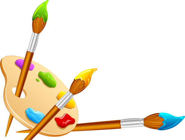 Палитра и кисти рисунок