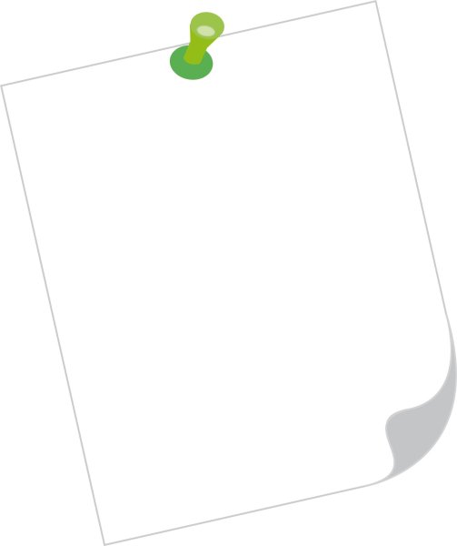 Бумага для заметок клипарт