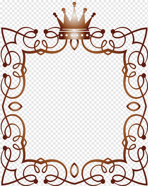 Рамка Королевская на прозрачном фоне