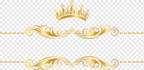 Золотой орнамент с короной