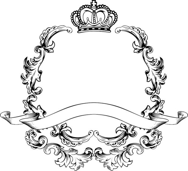 Винтажные рамки с короной