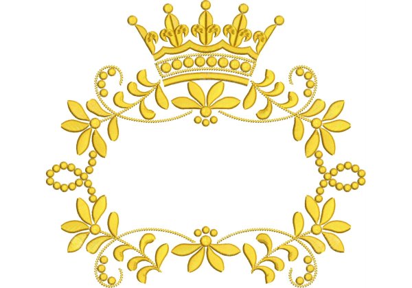 Золотая рамка с короной