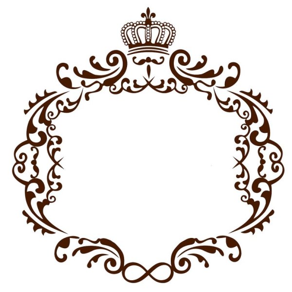 Винтажная рамка с короной